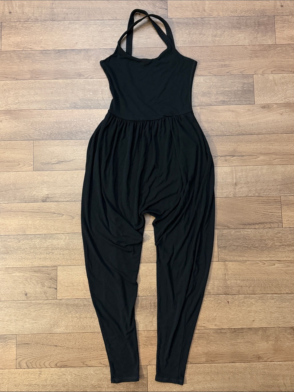 Imbohdi Size Medium Black Jumpsuit One Piece Comfy Viral Stretchy Yoga Pilates M